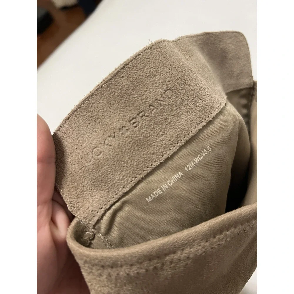 Lucky Brand Calypso Over The Knee Tall Tan Suede Pull On Boho Western‎ Boots 12M